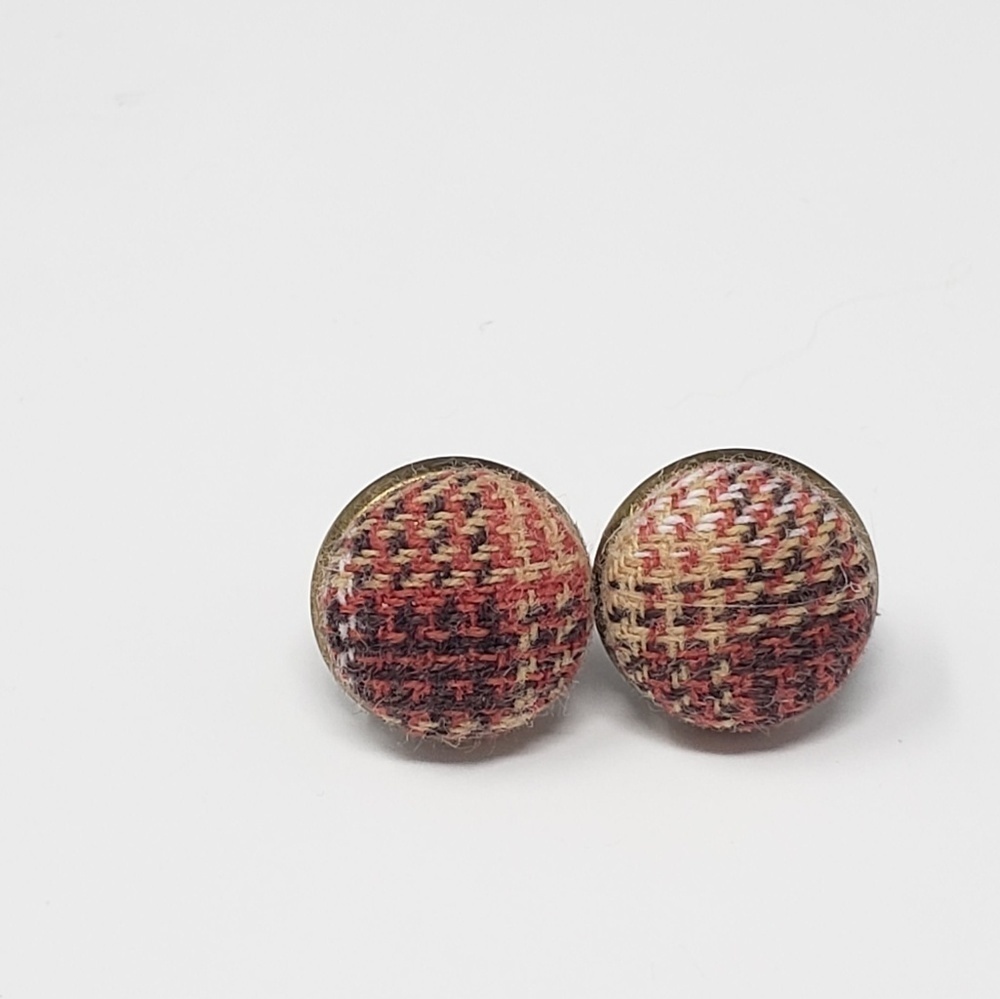 New Handmade | Upcycled Button Stud Earrings